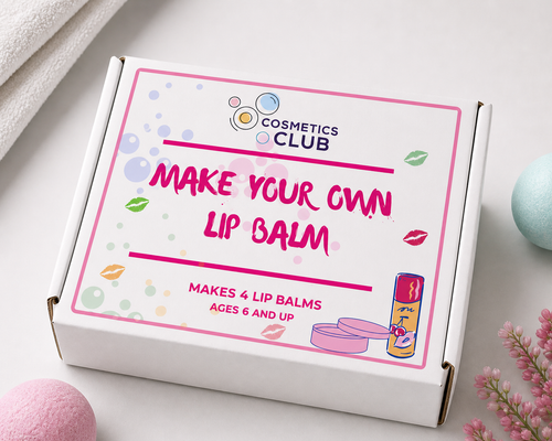 Cosmetics Club Lip Balm Making Kit in branded white box